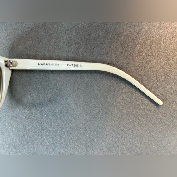 Vintage Laura Biagiotti Sun Glasses Ivory White Oversized Sunglasses main image 6